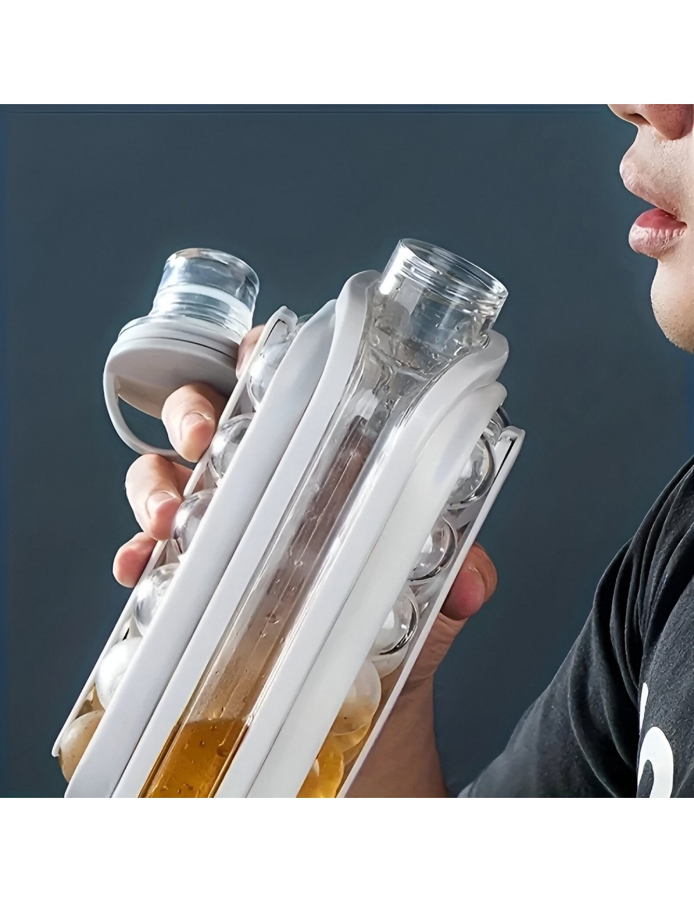 Hielera Hielo Cubeta Molde Botella Termo Agua Cubetera