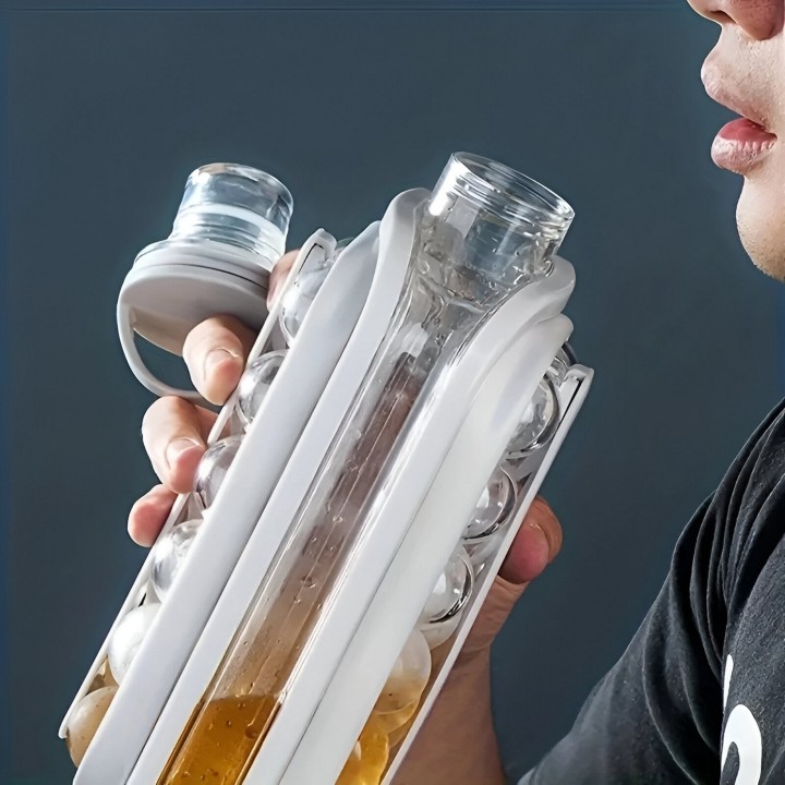 Hielera Hielo Cubeta Molde Botella Termo Agua Cubetera