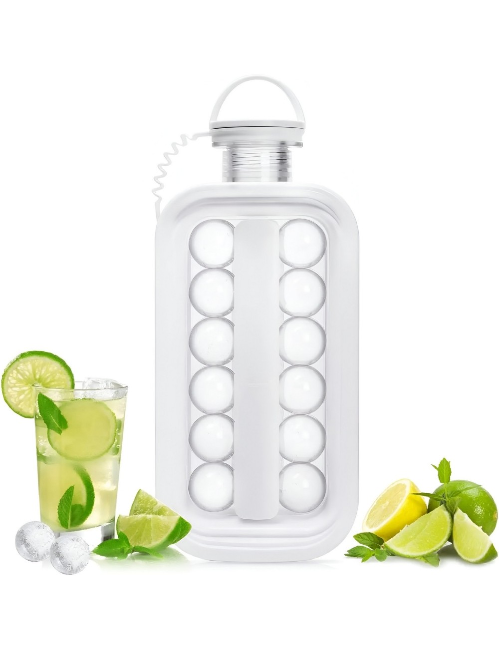 Hielera Hielo Cubeta Molde Botella Termo Agua Cubetera