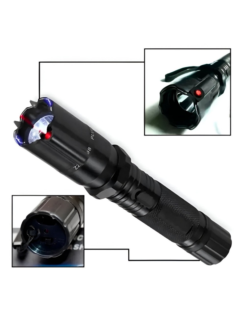 Linterna Táctica De Autodefensa Punta Rompevidrios 288