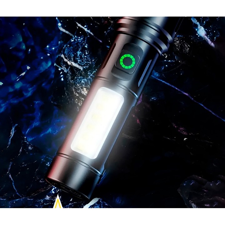 Linterna Recargable Led Portable Mini Potencia Luz Led