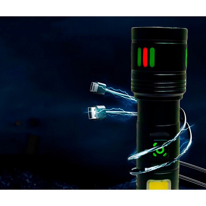 Linterna Recargable Led Portable Mini Potencia Luz Led