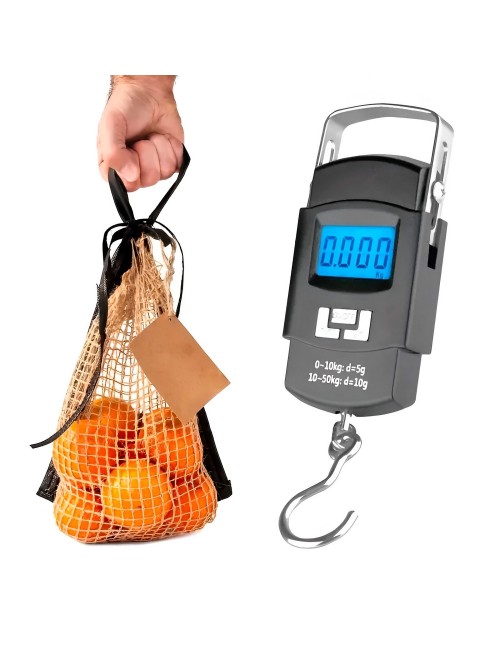 Balanza Pesa Báscula Gramera Digital Tipo Gancho 50kg