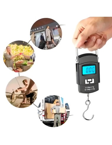 Balanza Pesa Báscula Gramera Digital Tipo Gancho 50kg