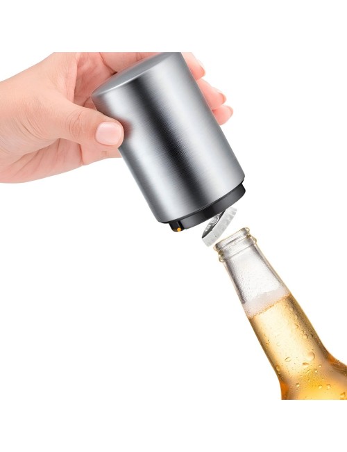 Abridor De Cervezas Botellas Plateado Magnético Destapador