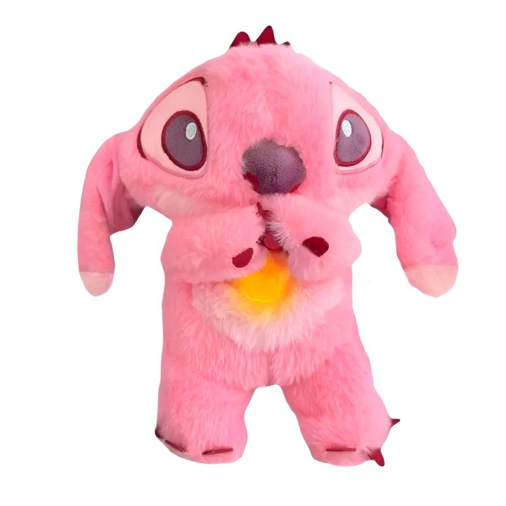Angel Stitch Peluche Que Respira Sonido Luz Niñas + Bateria