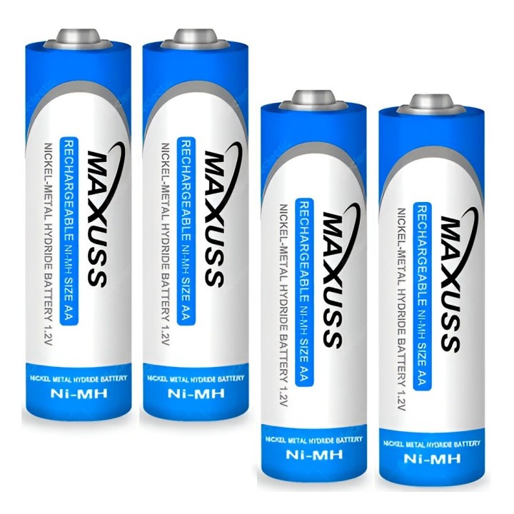 Cargador Baterias Pilas Recargables Maxuss Aax4 Aaa 1100mah
