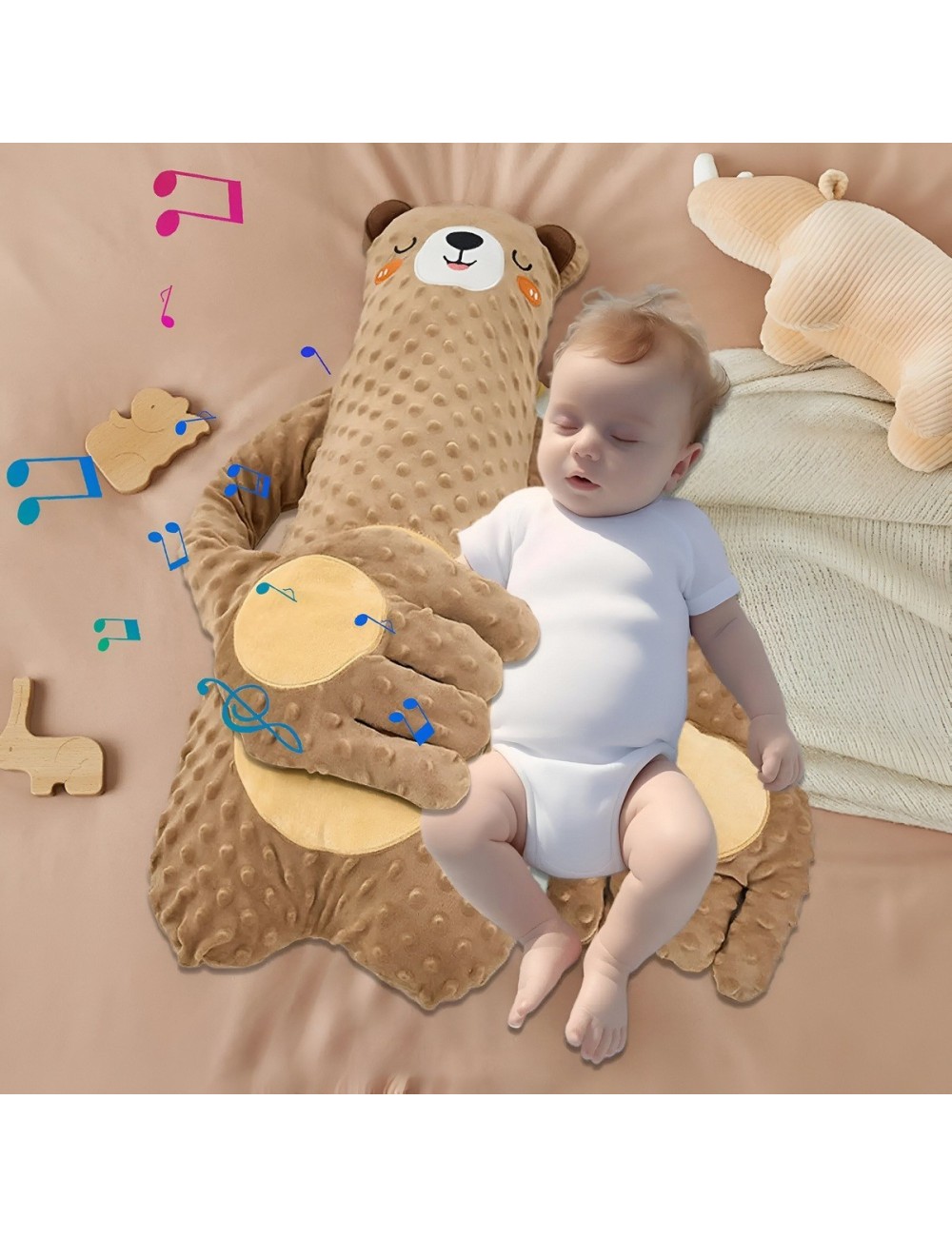 Juguete Peluche Para Dormir Con Palmaditas Palmas Osito