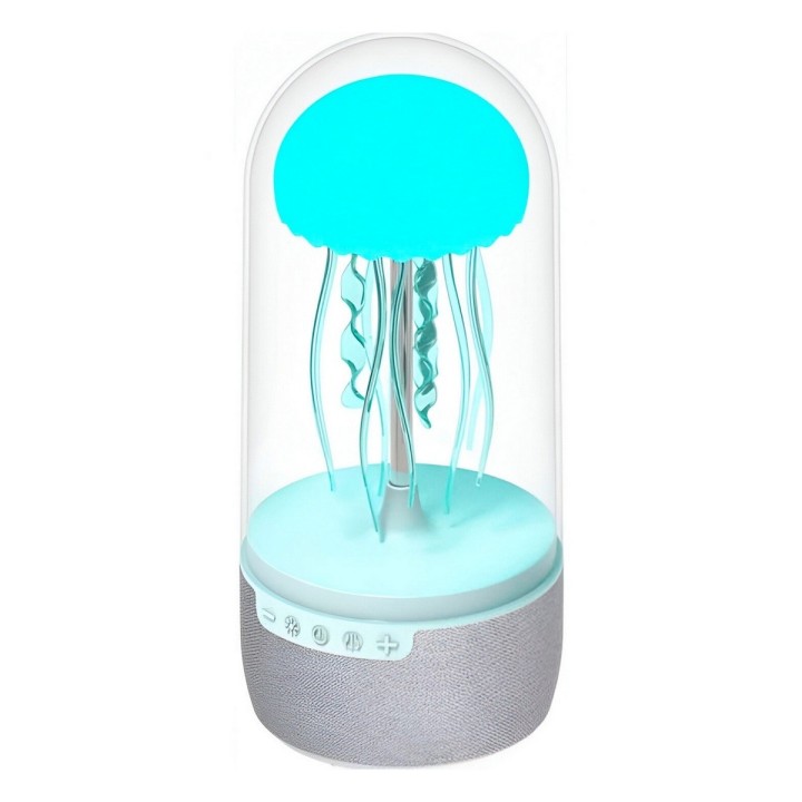 Lampara De Mesa Escritorio Medusa Colores Parlante Bluetooth