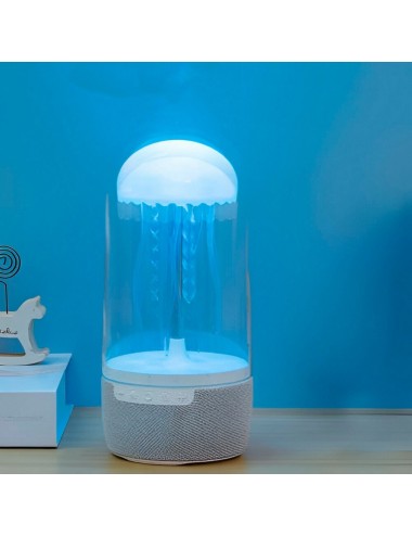 Lampara De Mesa Escritorio Medusa Colores Parlante Bluetooth