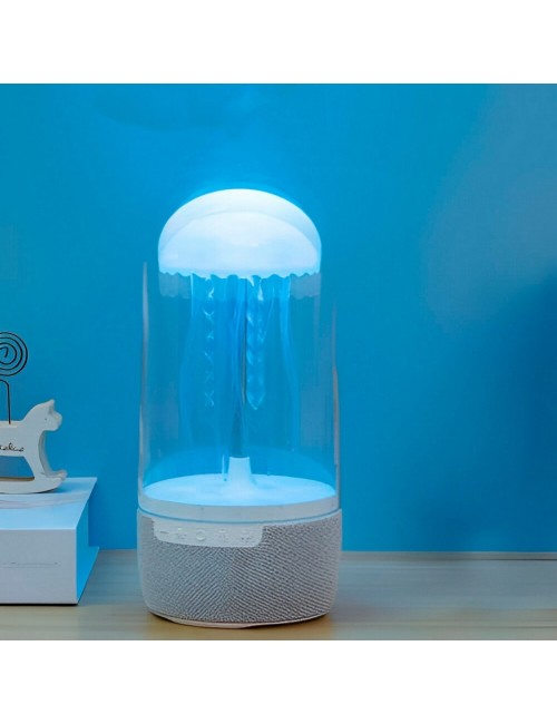 Lampara De Mesa Escritorio Medusa Colores Parlante Bluetooth
