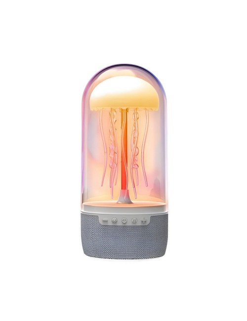 Lampara De Mesa Escritorio Medusa Colores Parlante Bluetooth