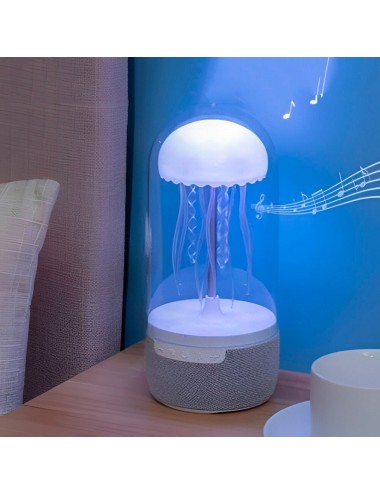 Lampara De Mesa Escritorio Medusa Colores Parlante Bluetooth