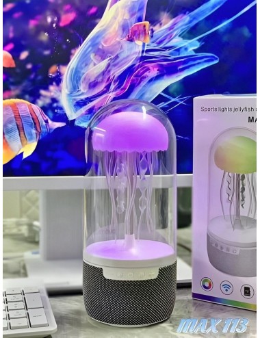 Lampara De Mesa Escritorio Medusa Colores Parlante Bluetooth