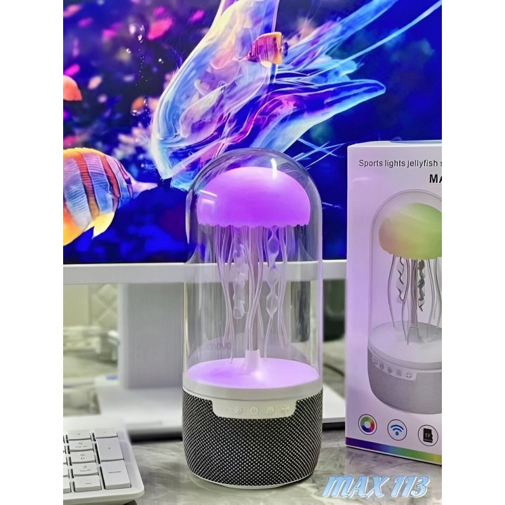 Lampara De Mesa Escritorio Medusa Colores Parlante Bluetooth