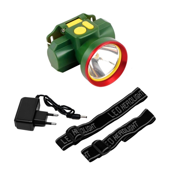 Lampara Linterna Tactica Led Minera Cabeza Recargable Xj4610