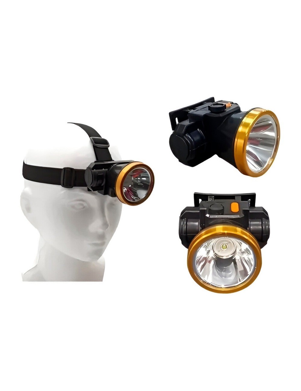 Lampara Linterna Tactica Led Minera Cabeza Recargable Gdg011