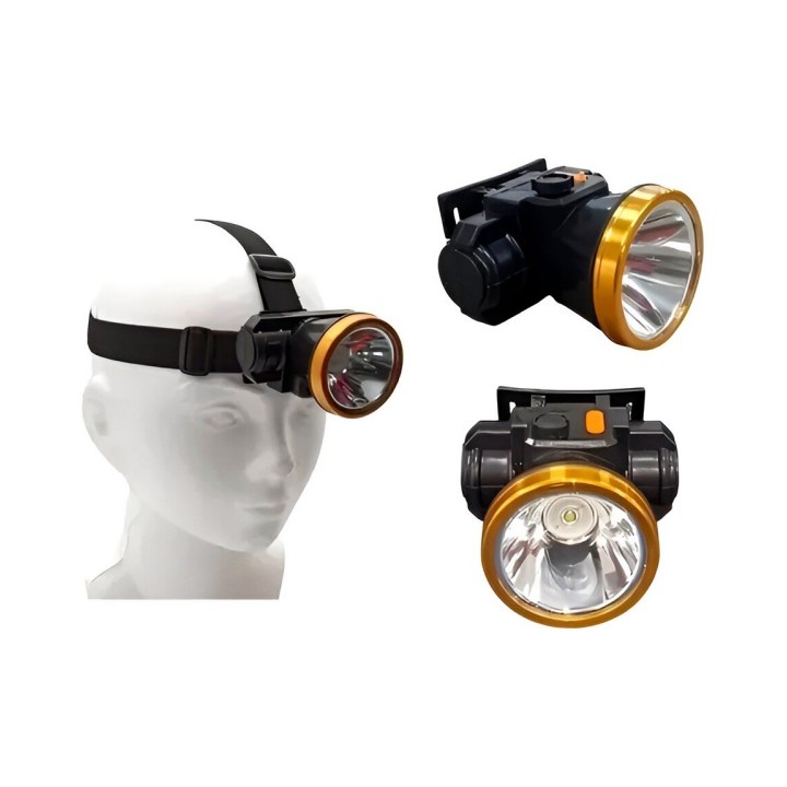 Lampara Linterna Tactica Led Minera Cabeza Recargable Gdg011