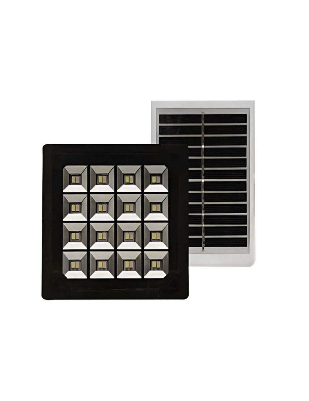 Lampara Panel Solar Exteriores Led Soporte Pared Estructura