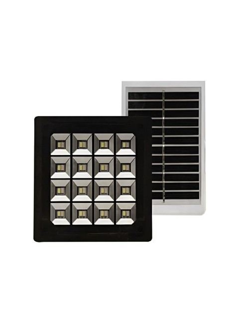 Lampara Panel Solar Exteriores Led Soporte Pared Estructura