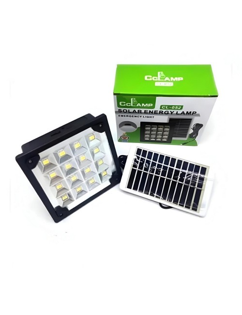 Lampara Panel Solar Exteriores Led Soporte Pared Estructura
