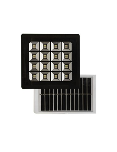 Lampara Panel Solar Exteriores Led Soporte Pared Estructura