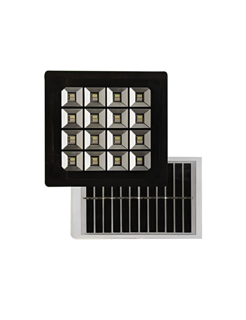 Lampara Panel Solar Exteriores Led Soporte Pared Estructura