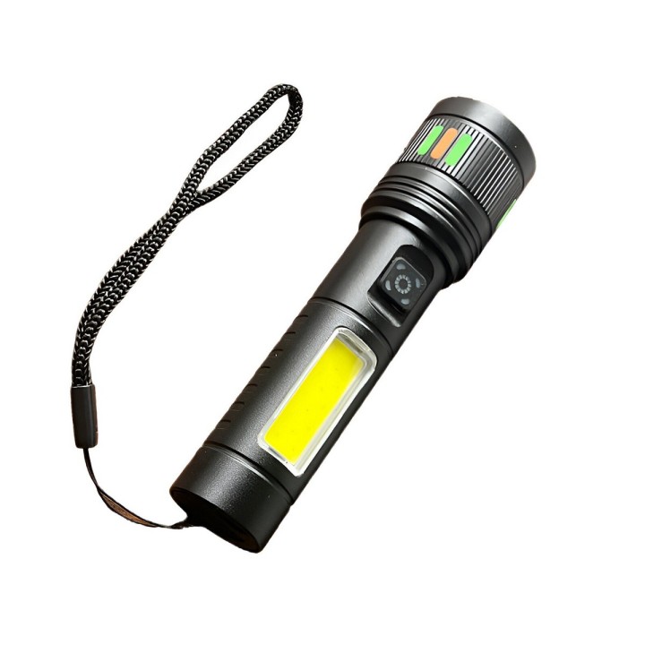Linterna Recargable Led Portable Camuflado Militar Doble Luz