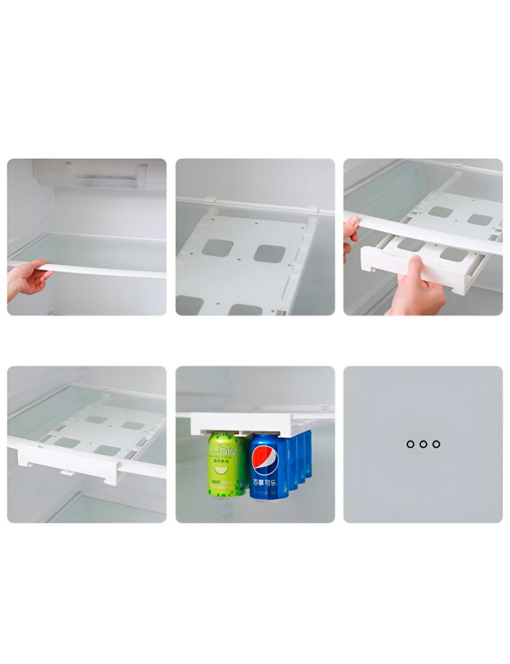 Organizador Latas Gaseosa Ahorra Espacio Refrigerador
