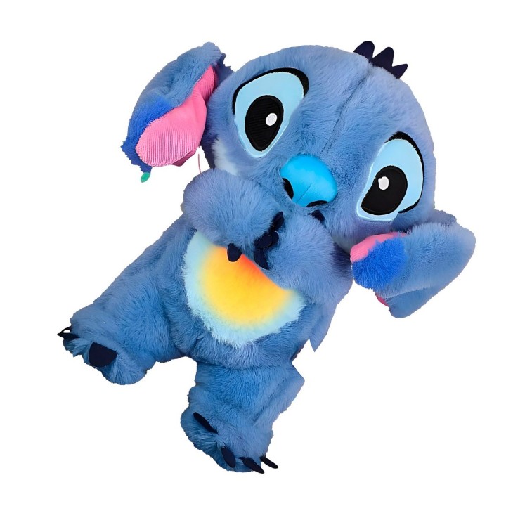 Stitch Peluche Que Respira Sonido Luz Unisex Niños + Bateria