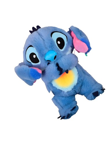 Stitch Peluche Que Respira Sonido Luz Unisex Niños + Bateria