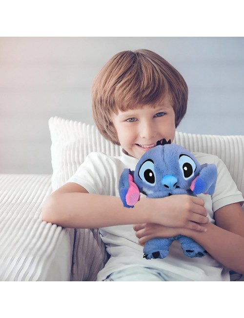 Stitch Peluche Que Respira Sonido Luz Unisex Niños + Bateria