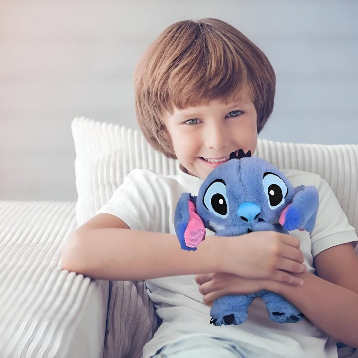 Stitch Peluche Que Respira Sonido Luz Unisex Niños + Bateria