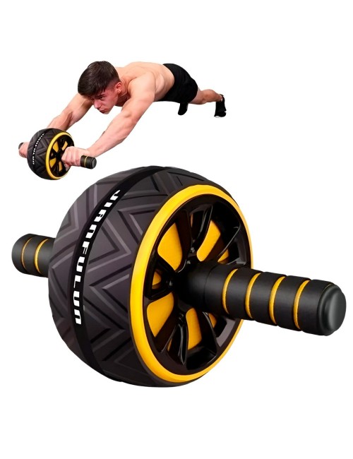 Rueda Abdominal Rodillo Grueso Tipo Barril Gym + Tapete