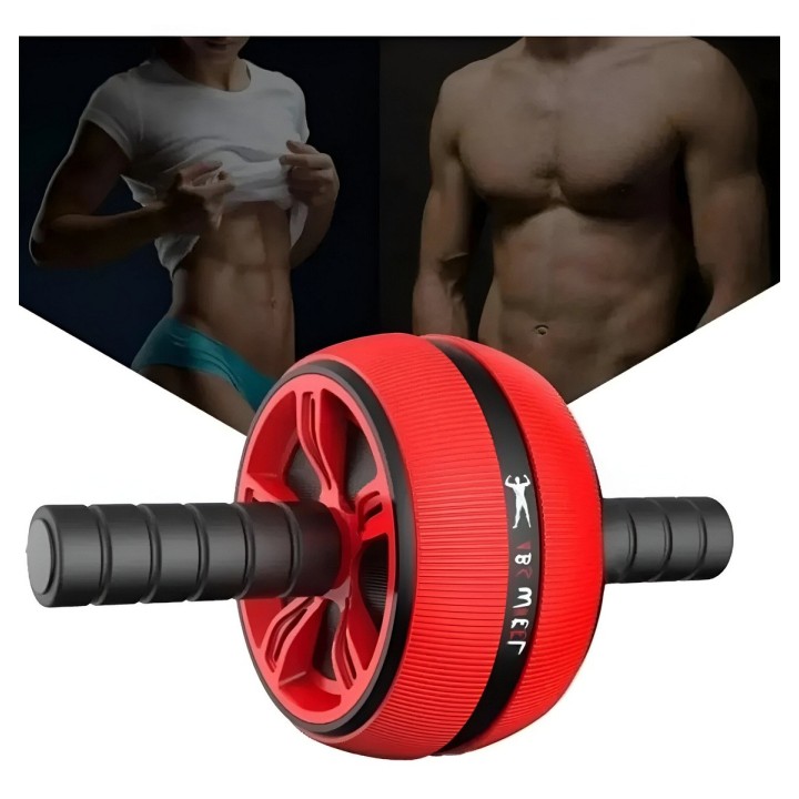 Rueda Abdominal Rodillo Grueso Tipo Barril Gym + Tapete