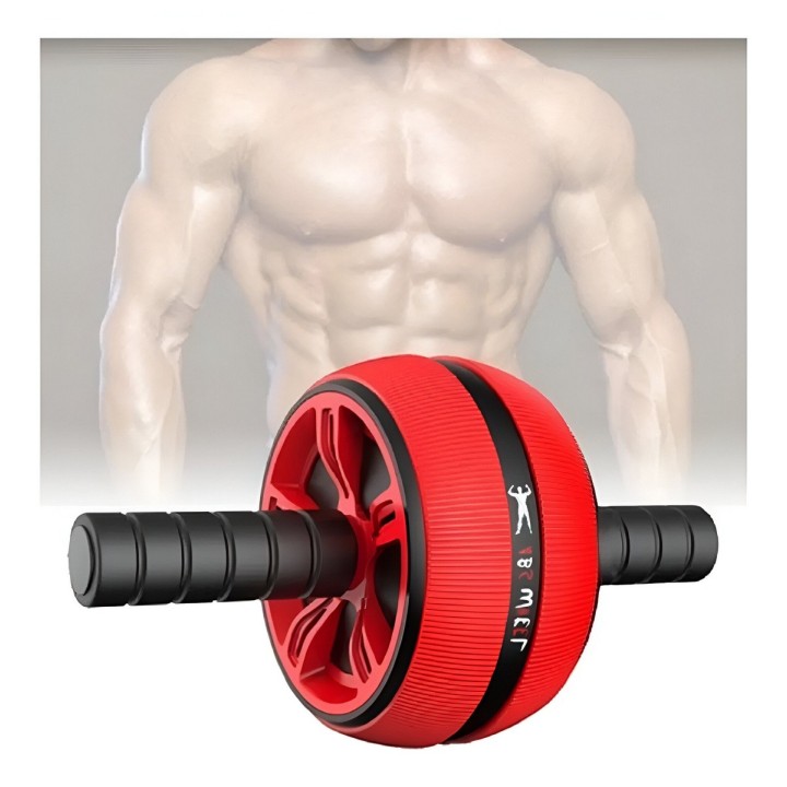 Rueda Abdominal Rodillo Grueso Tipo Barril Gym + Tapete