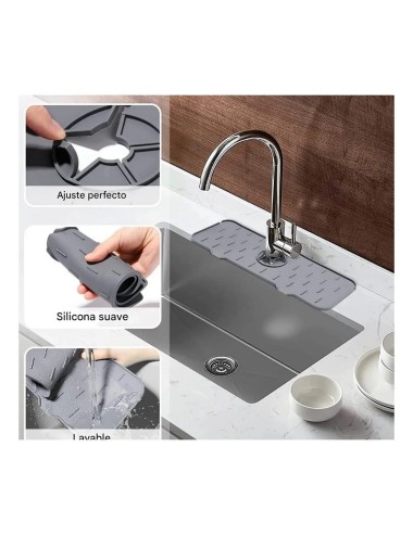 Alfombrilla Tapete Salpicaduras De Agua Para Grifo Fregadero