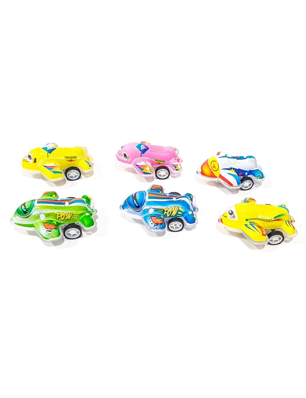 Carros Y Aviones De Impulso Colección Juguete X 12 Pcs