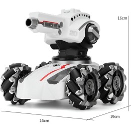 Carro Tanque Recargable A Control Remoto Hidrogel Niños