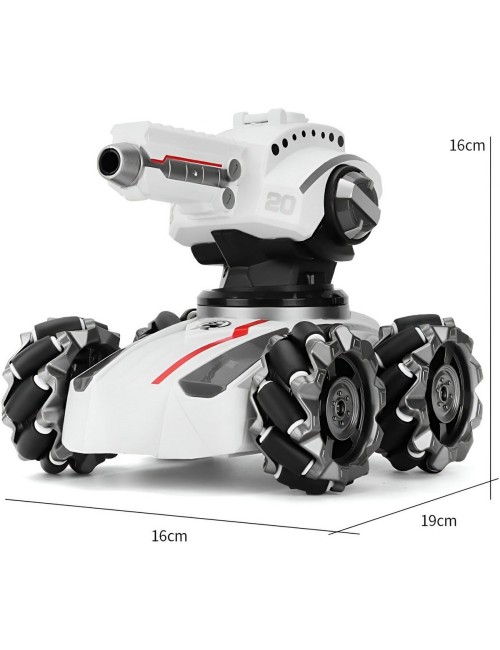 Carro Tanque Recargable A Control Remoto Hidrogel Niños