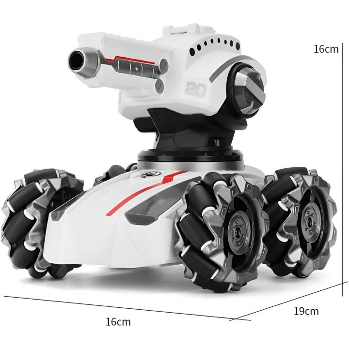Carro Tanque Recargable A Control Remoto Hidrogel Niños