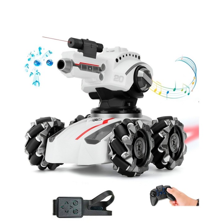 Carro Tanque Recargable A Control Remoto Hidrogel Niños