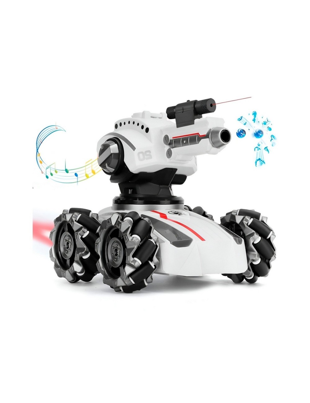 Carro Tanque Recargable A Control Remoto Hidrogel Niños