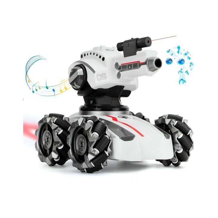 Carro Tanque Recargable A Control Remoto Hidrogel Niños