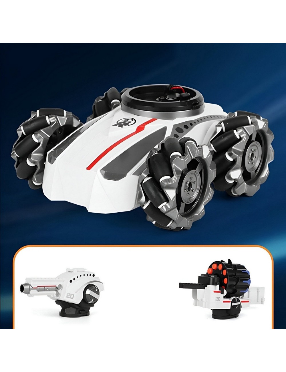 Carro Tanque Recargable A Control Remoto Hidrogel Niños