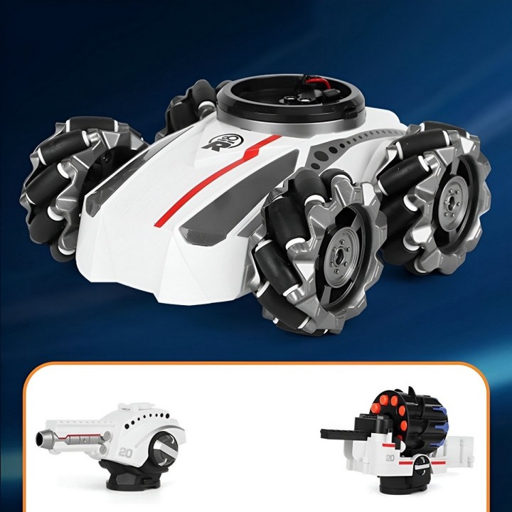 Carro Tanque Recargable A Control Remoto Hidrogel Niños