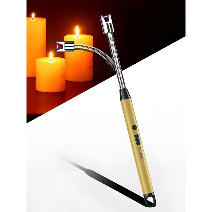 Encendedor Eléctrico Recargable Con Cuello Flexible Y Arco