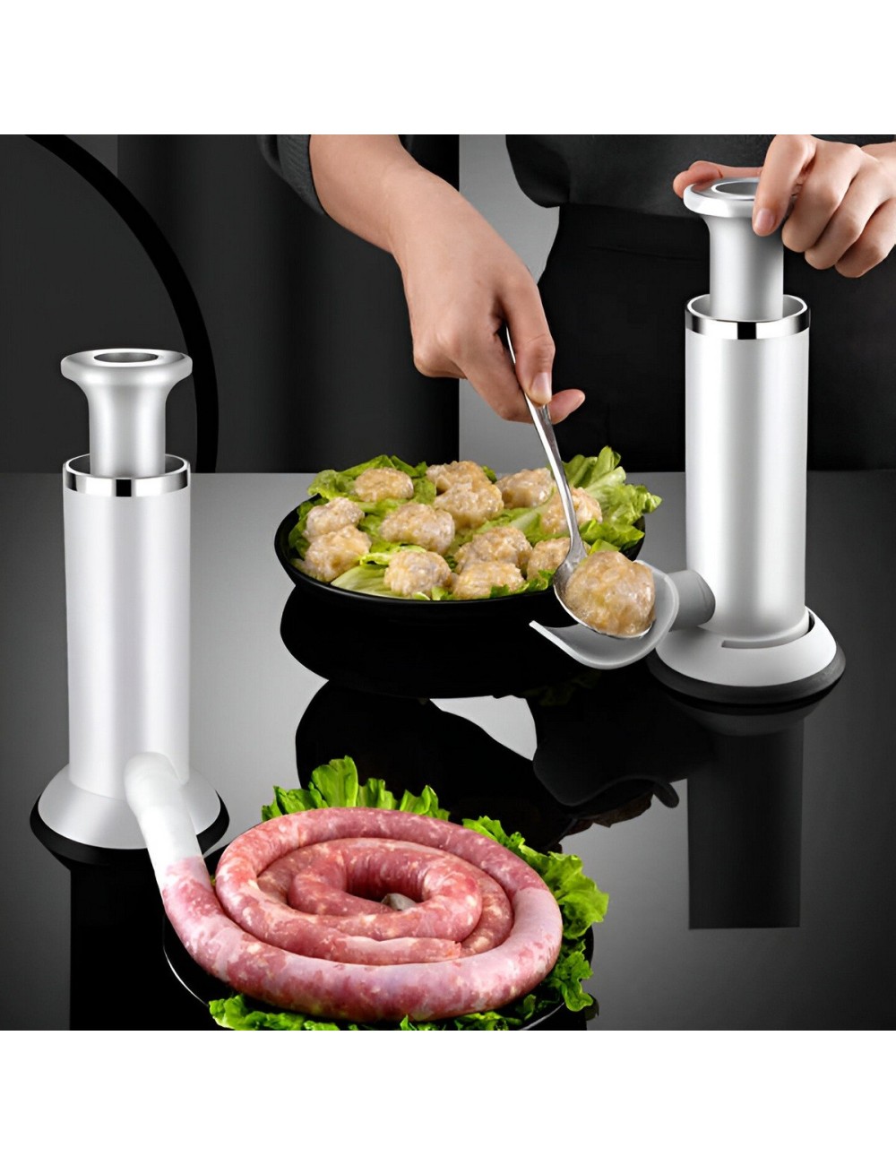 Maquina Manual Embutidos Salchichas Albóndigas Casera