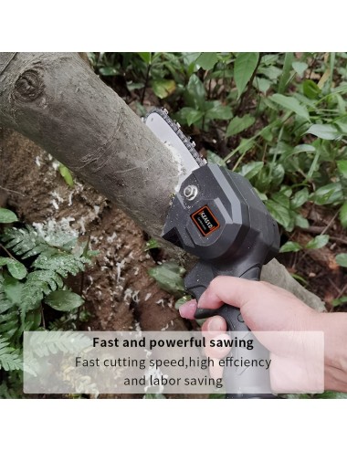 Mini Motosierra De Mano Portátil Ergonómico Recargable 48 V
