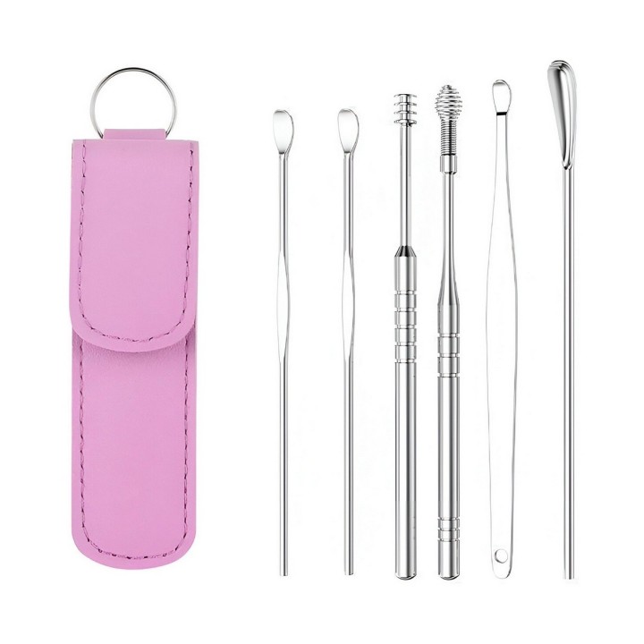 Set Kit Limpieza Higiene Cera Oídos Orejas Reutilizable